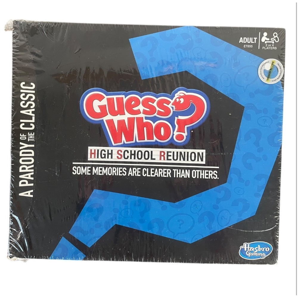 Guess Who High School Reunion Hasbro Adult Parody Board Game New Sealed Party